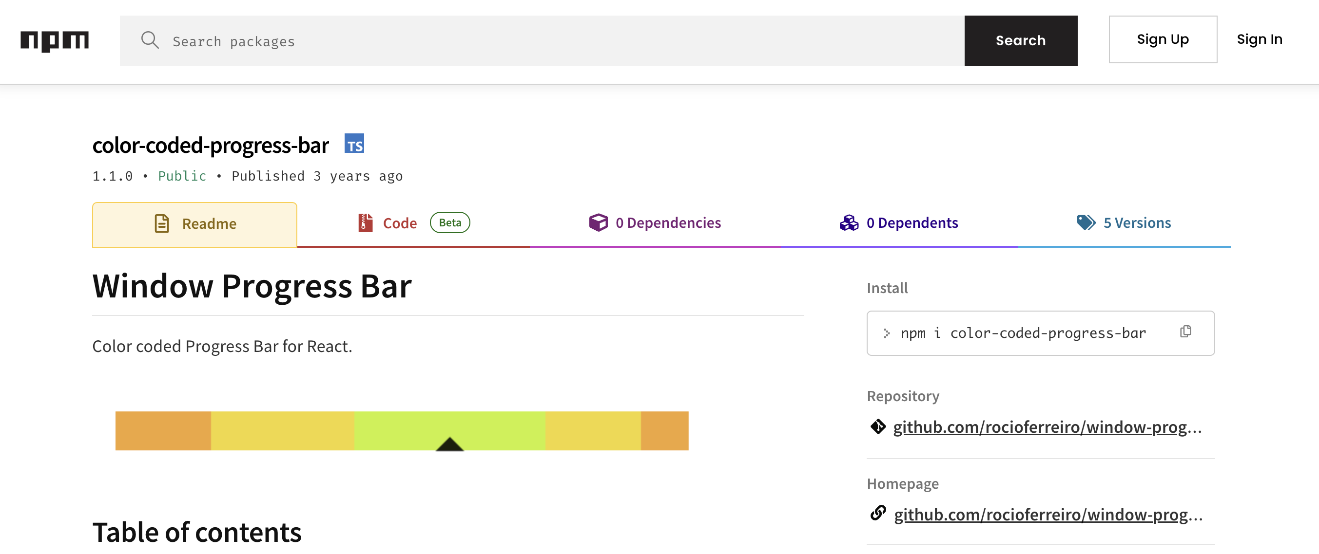 Window Progress Bar – React Component Library